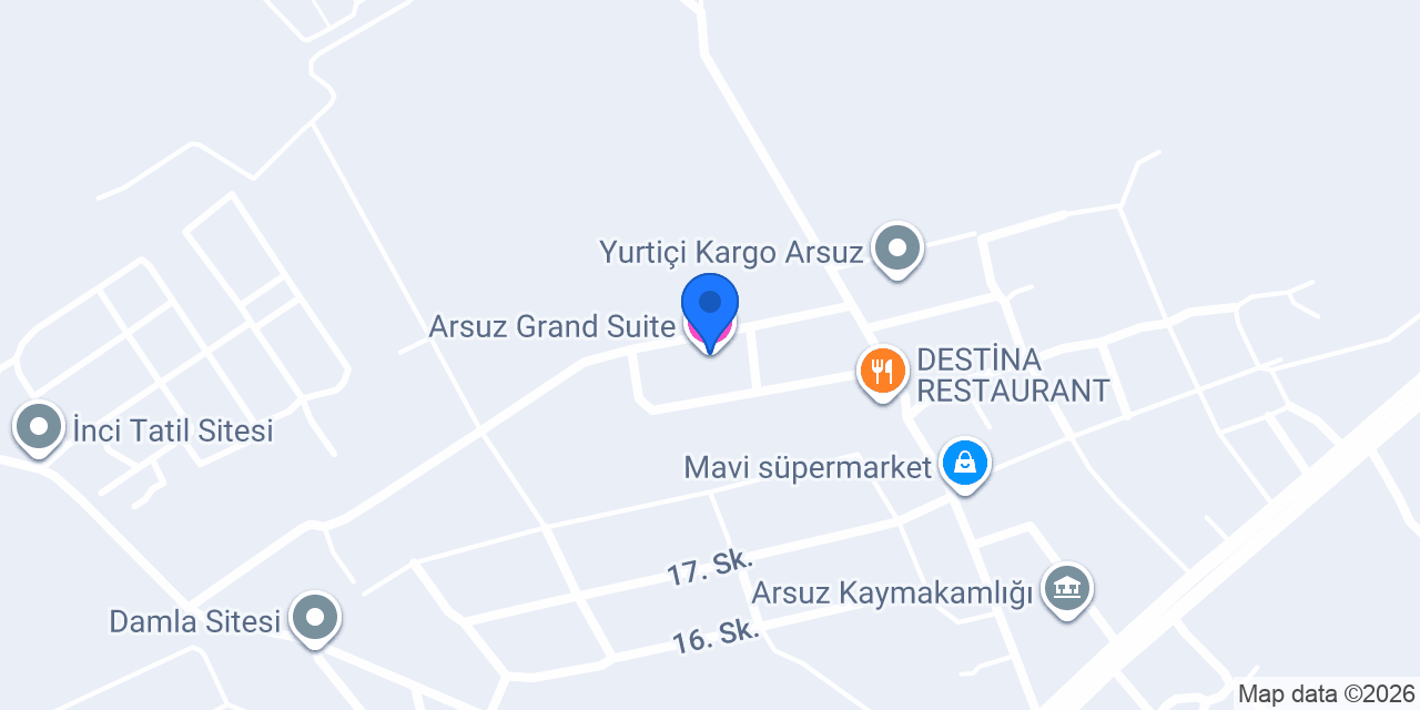 Arsuz Grand Suite konumu