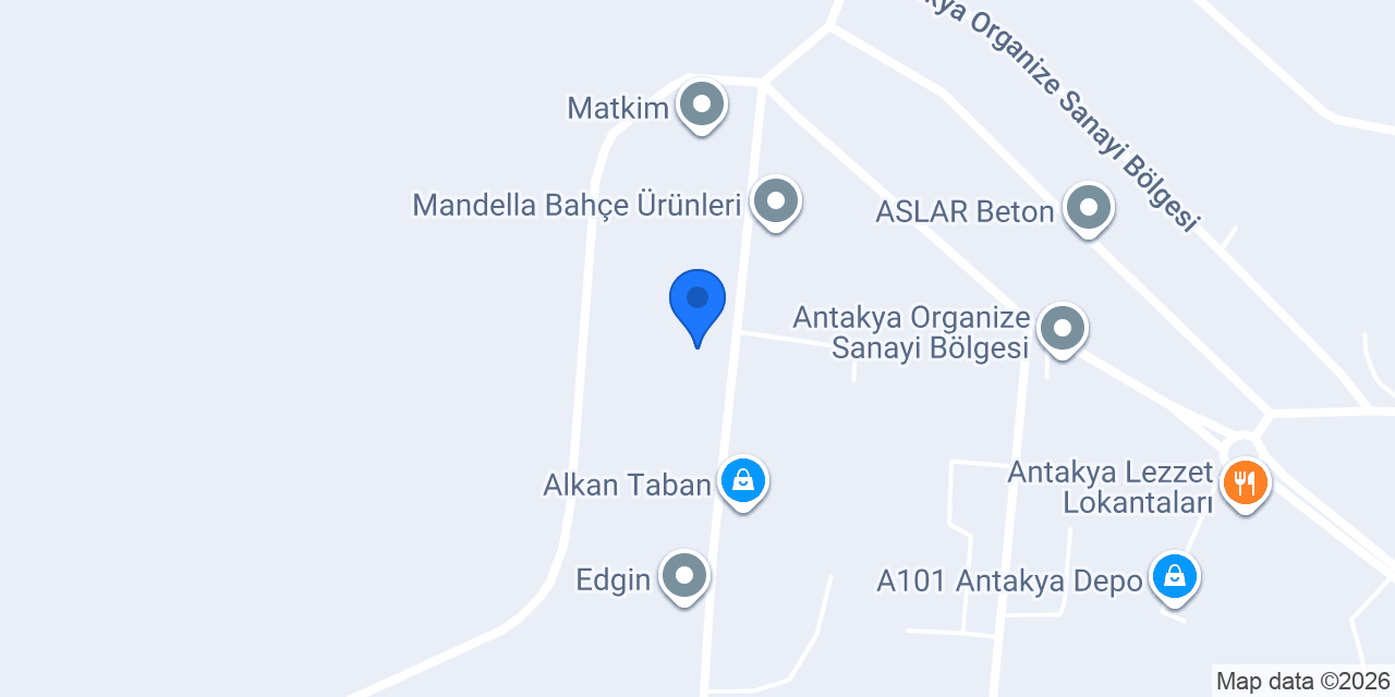 Ulusoy Un - Antakya Üretim Tesisi konumu