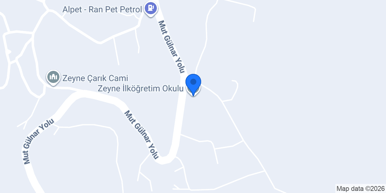Zeyne İlköğretim Okulu konumu