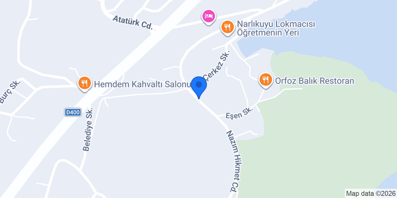 Narlıkuyu İlkokulu konumu