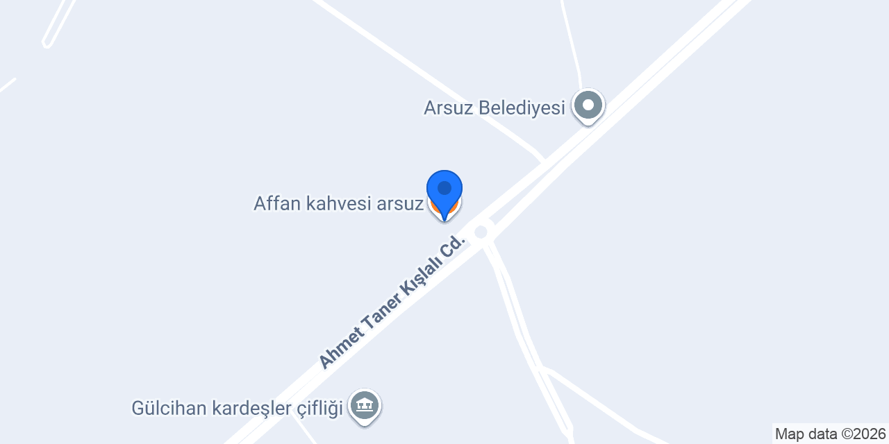 Affan kahvesi arsuz konumu