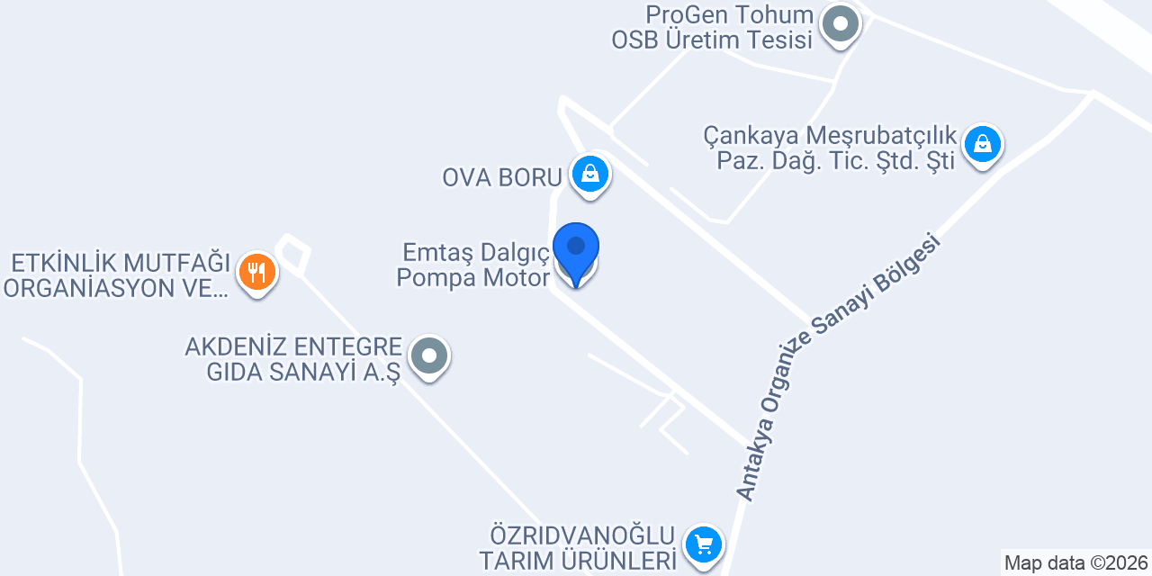 Emtaş Dalgıç Pompa Motor konumu