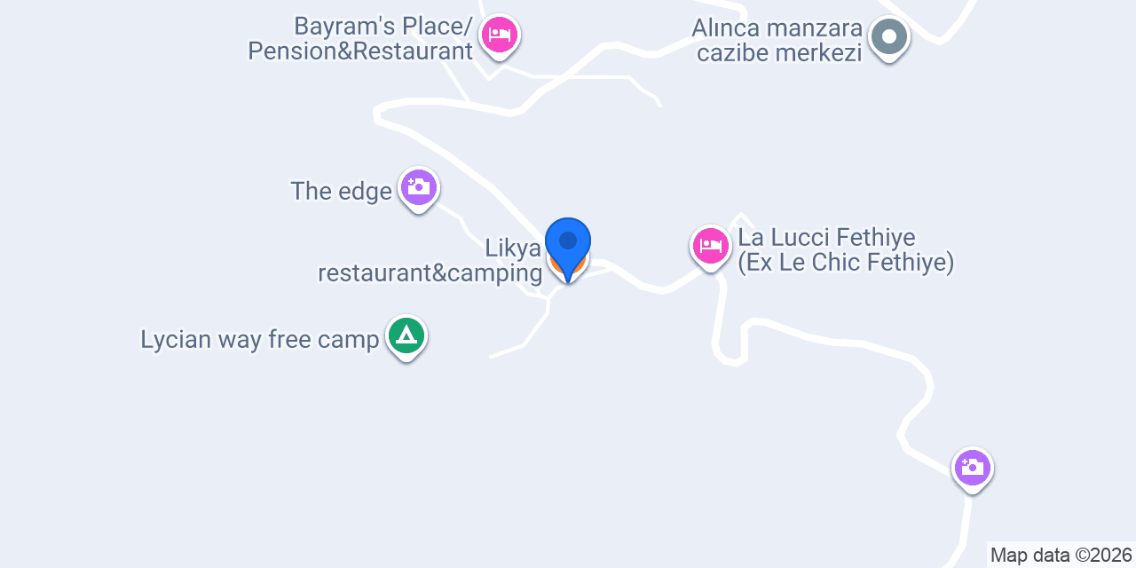 Likya restaurant&camping konumu