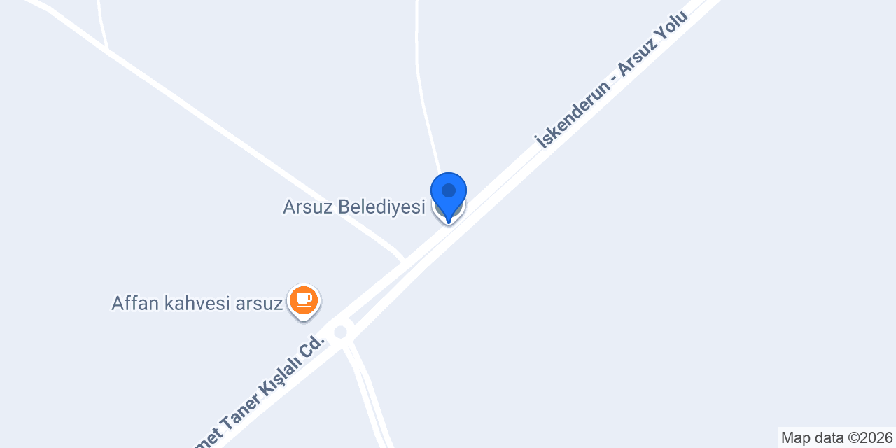 Arsuz Belediyesi konumu