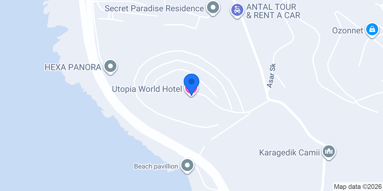 Utopia World Hotel konumu