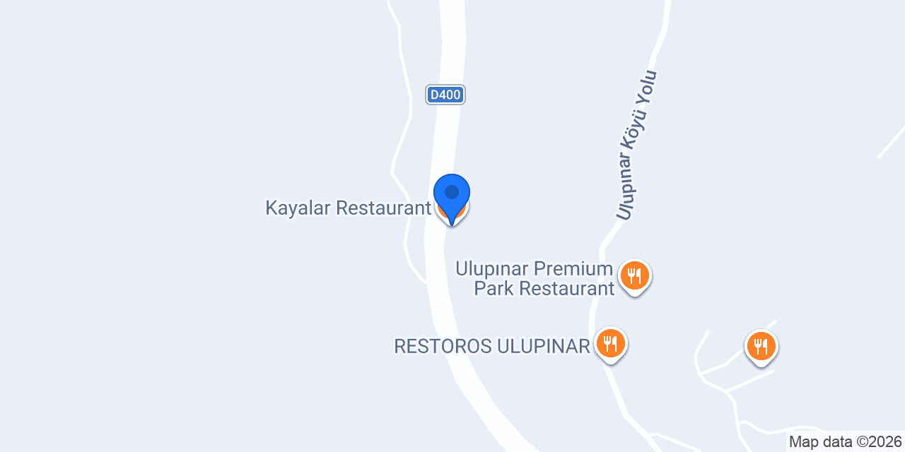 Kayalar Restaurant konumu