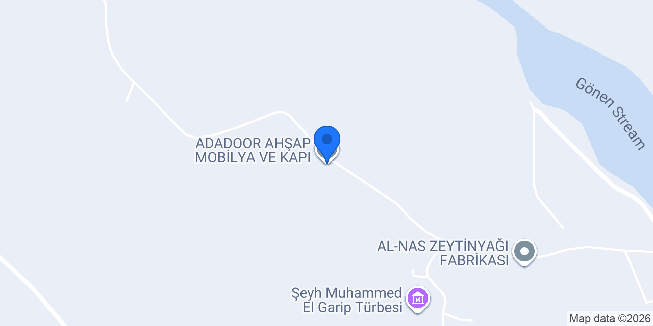 ADADOOR AHŞAP MOBİLYA VE KAPI konumu