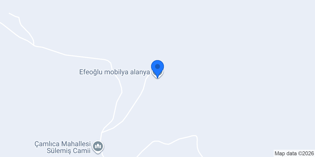 Efeoğlu mobilya alanya konumu
