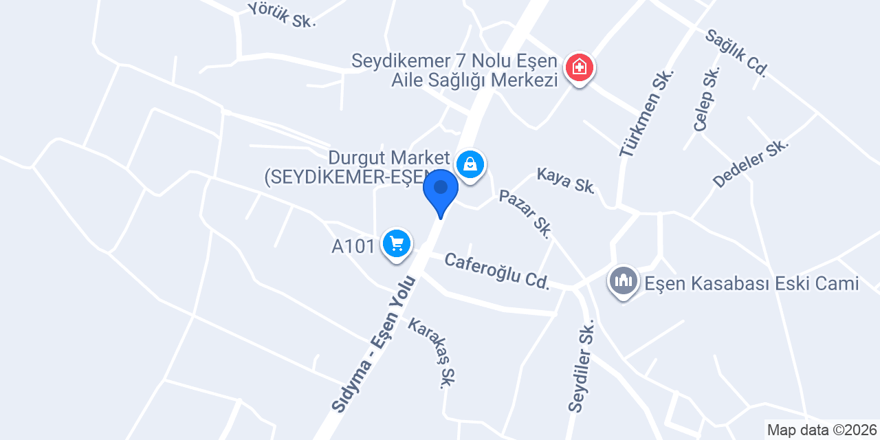 6 Nolu Aile Sağlığı Merkezi konumu
