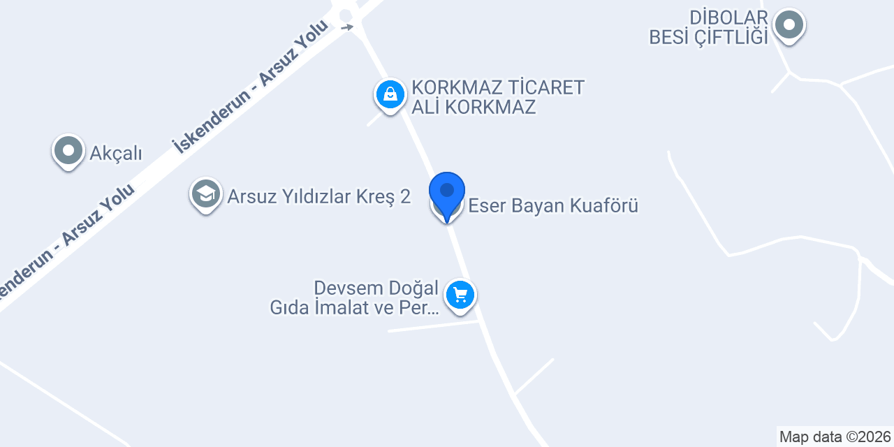 Eser Bayan Kuaförü konumu