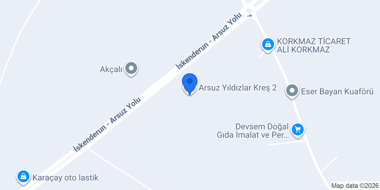 Arsuz Yıldızlar Kreş 2 konumu