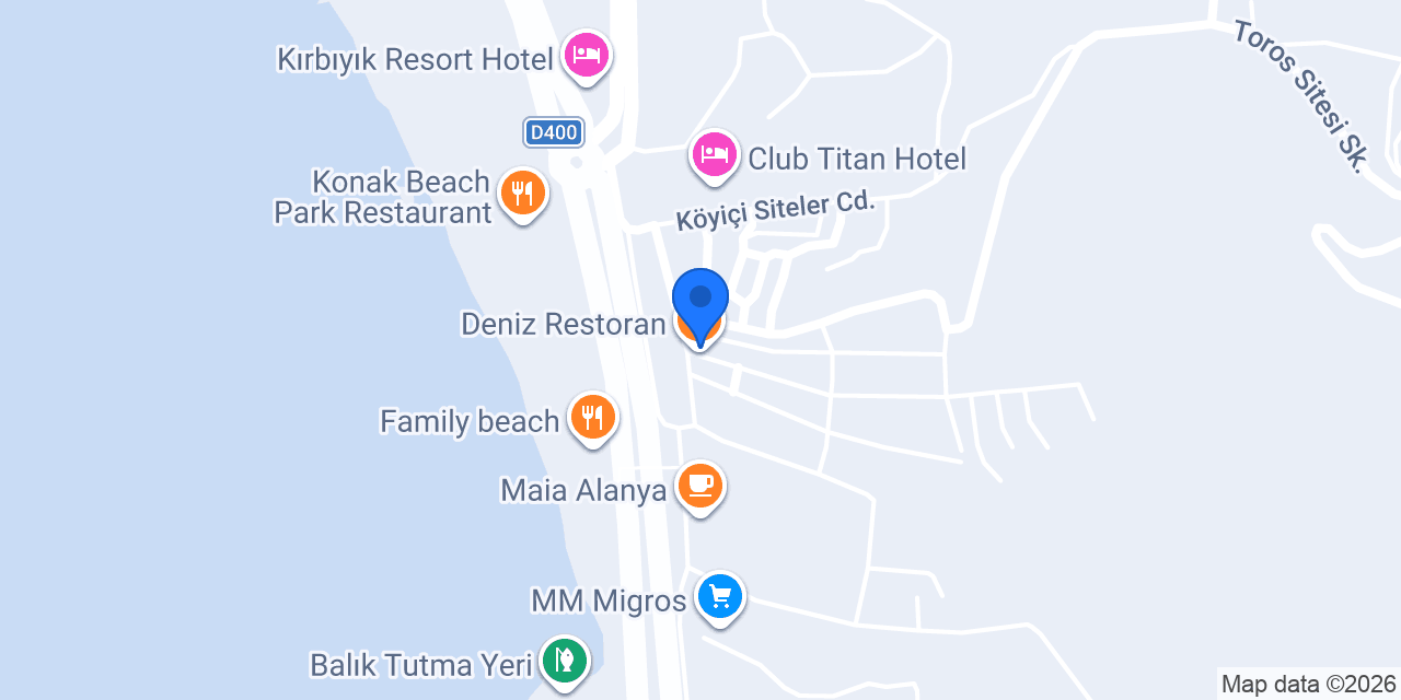 Deniz Restoran konumu