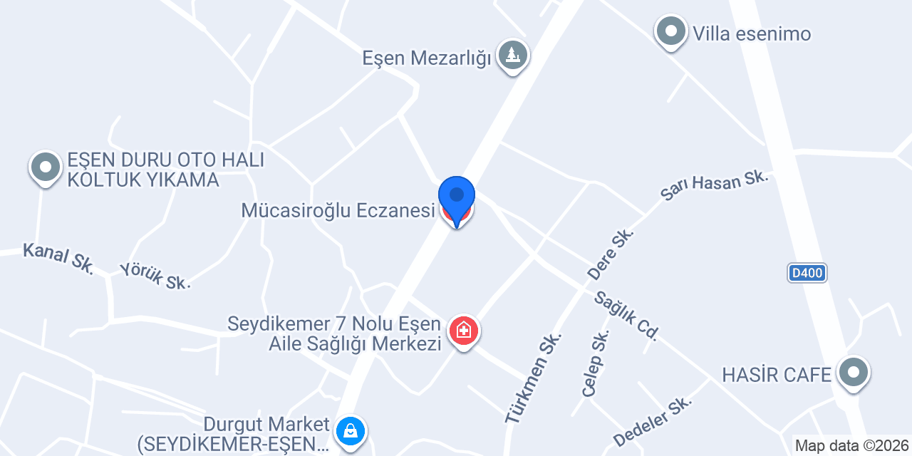 Mücasiroğlu Eczanesi konumu