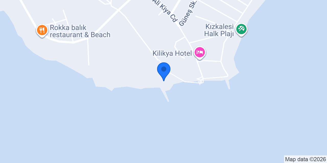 Kızkalesi Kır Düğün Alanı konumu