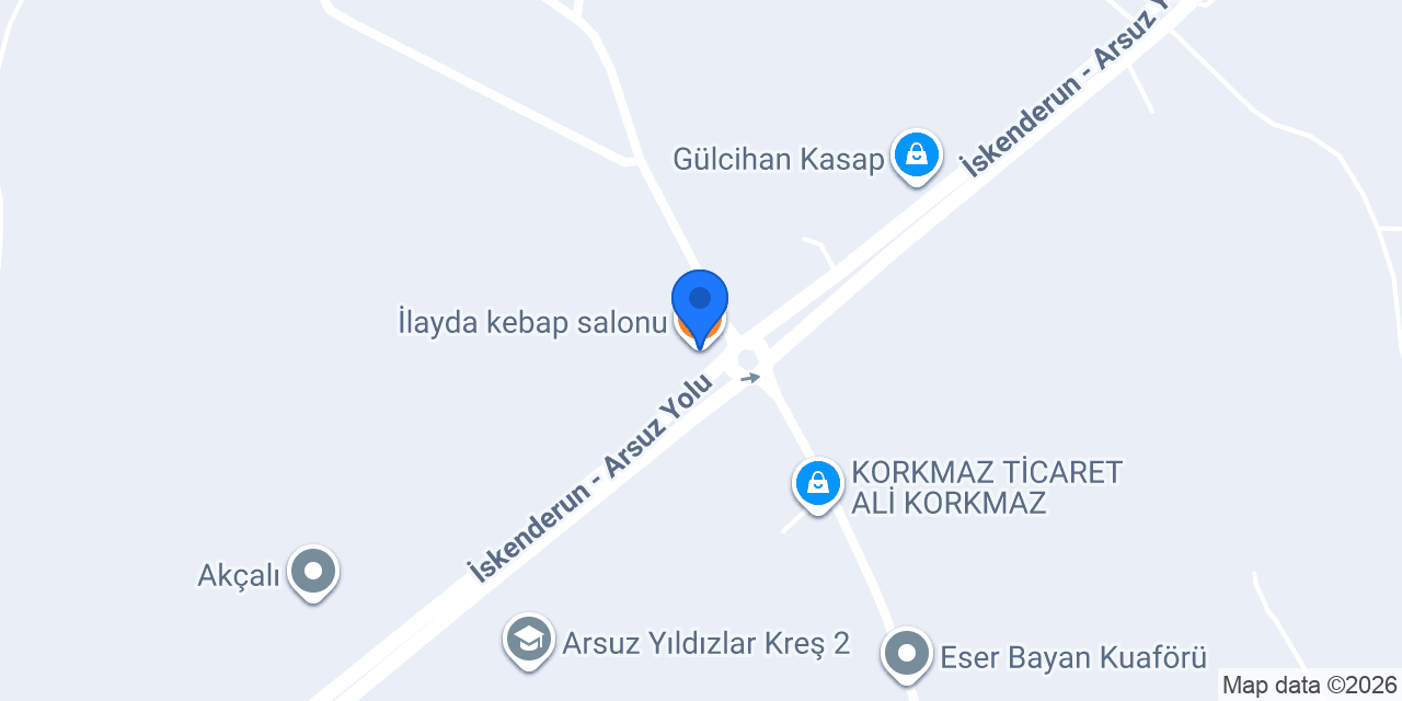 İlayda kebap salonu konumu