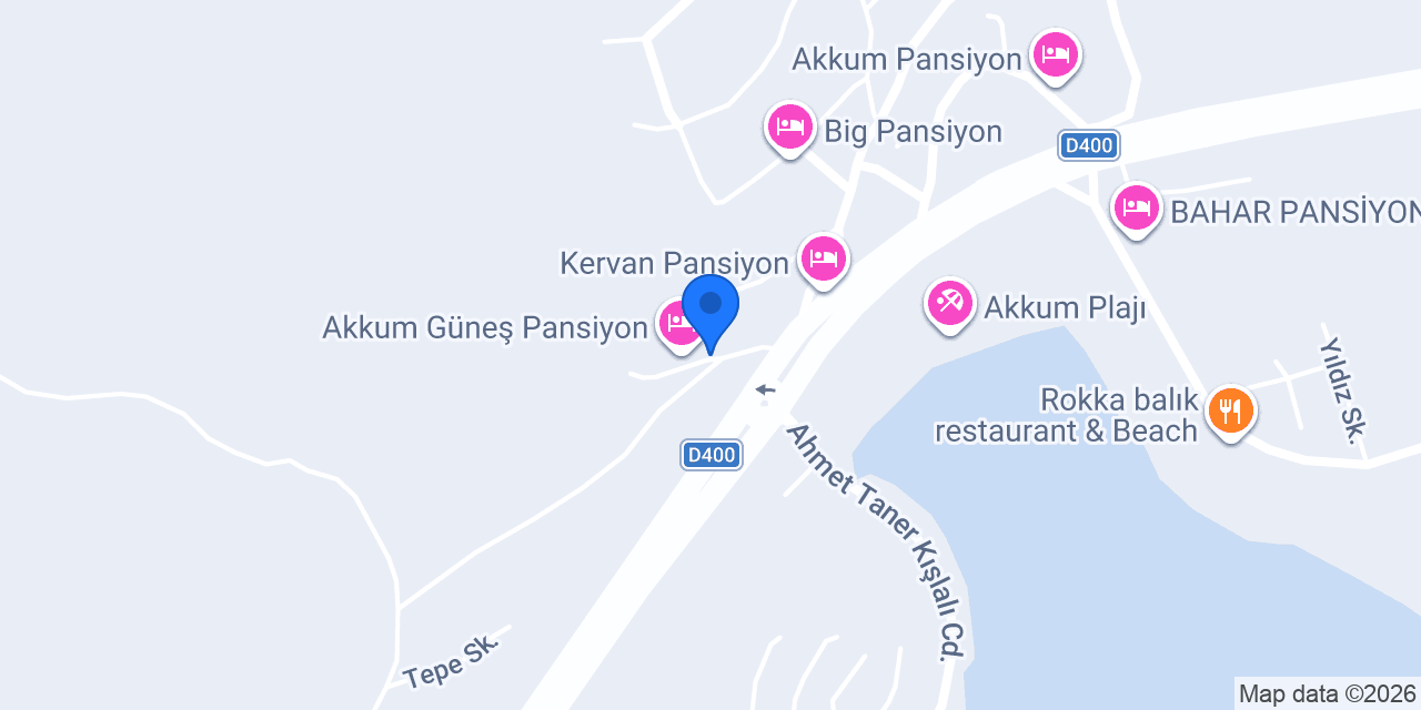 Seçil Pansiyon konumu