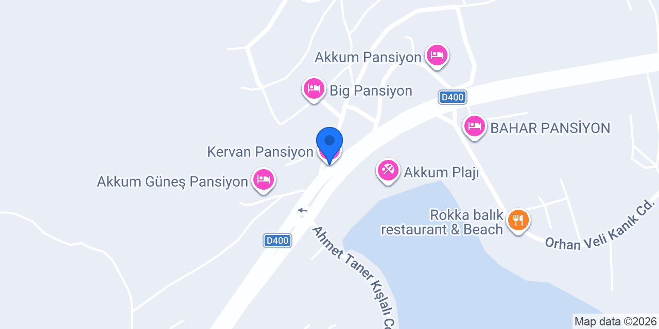 Kervan Pansiyon konumu