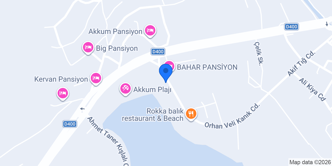 Akkum Konak Pansiyon konumu