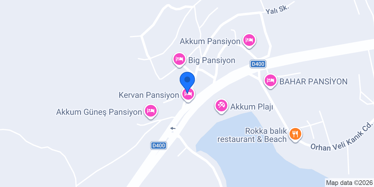 KÜÇÜK PANSİYON AKKUM konumu
