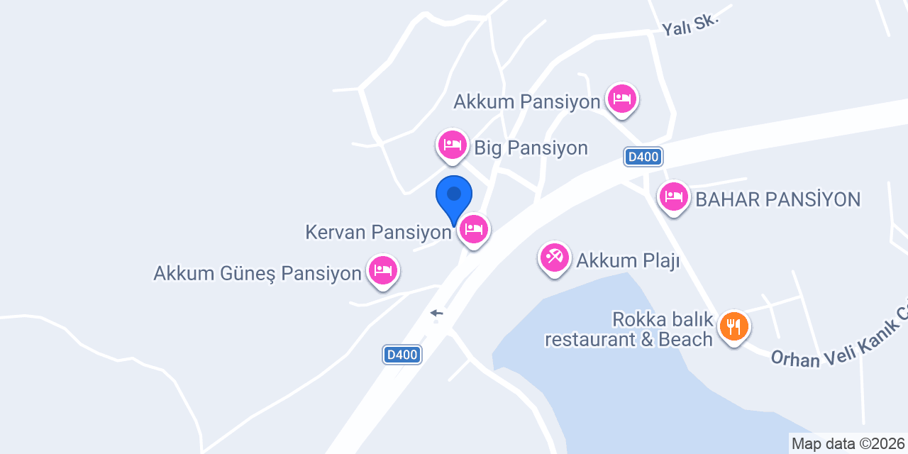 Kalkan pansiyon konumu