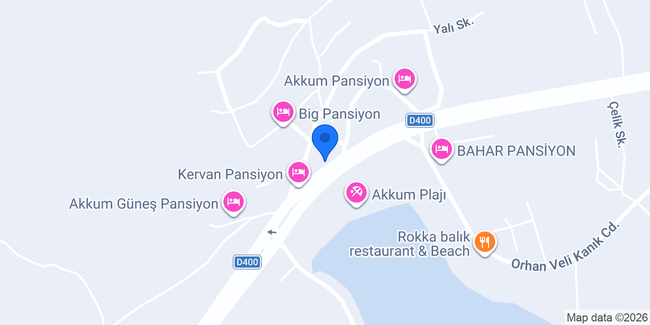 Neslihan Pansiyon Akkum konumu