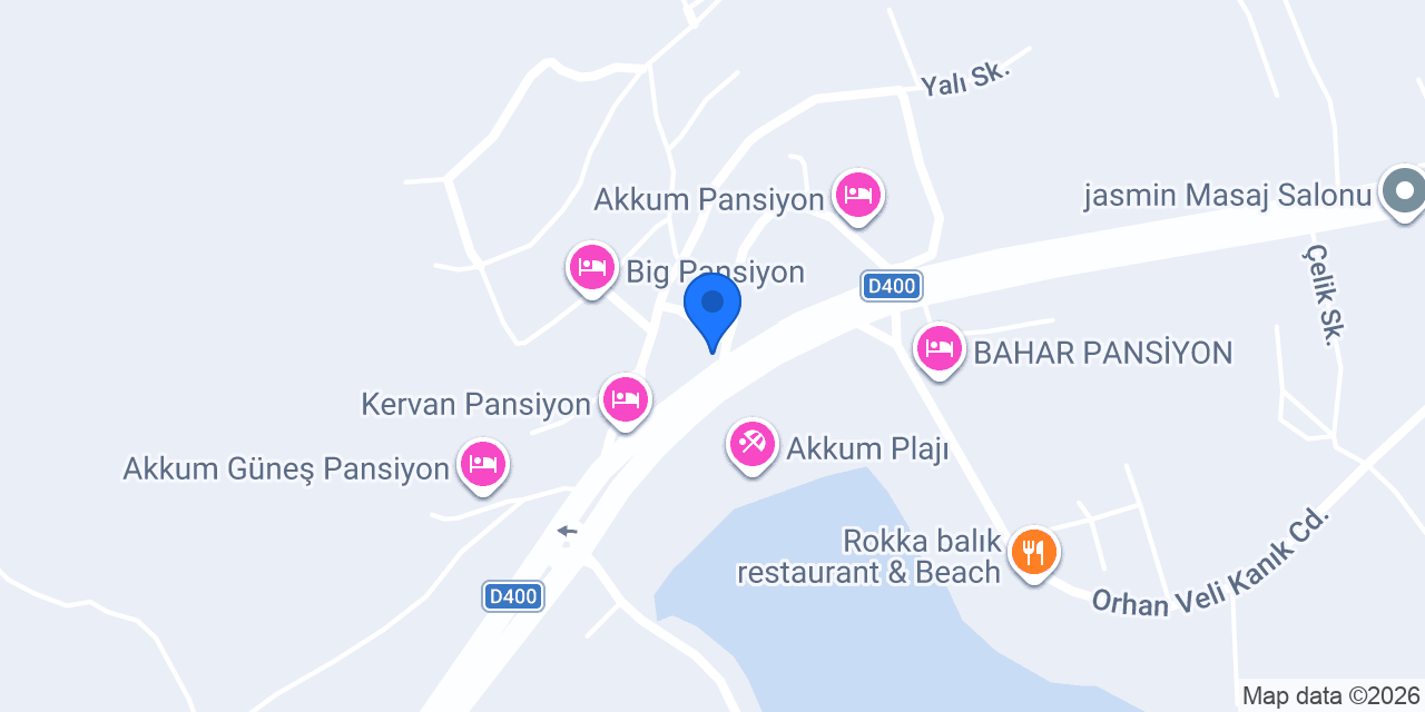 Akkum Nihat Pansiyon konumu