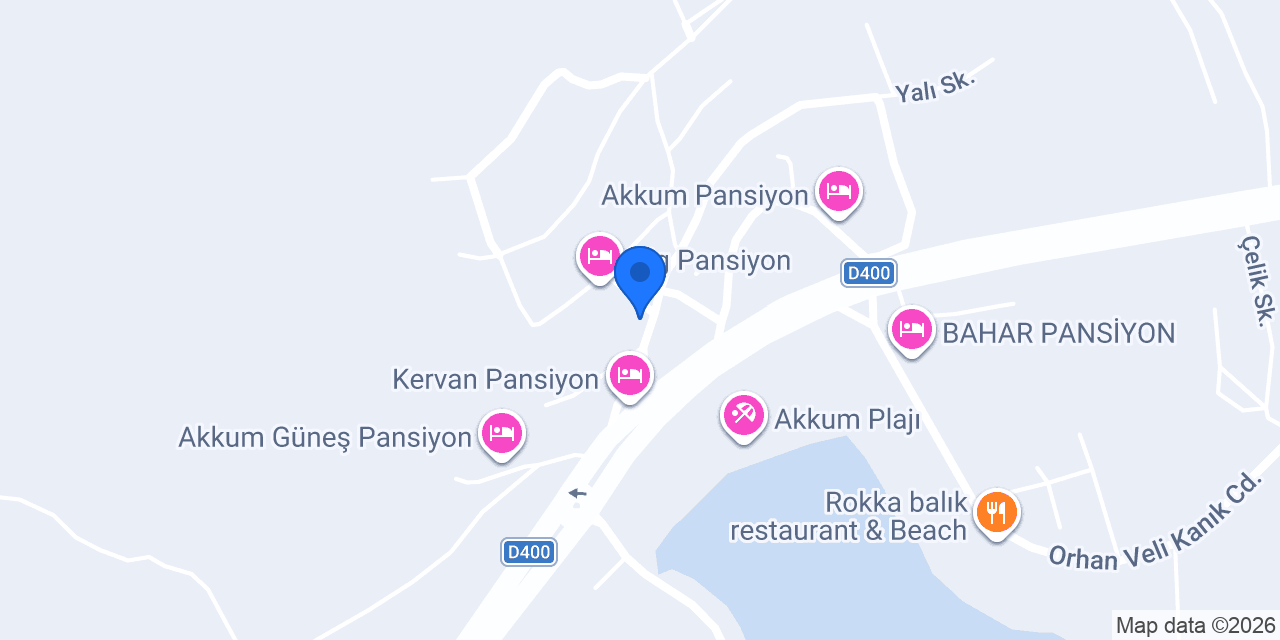 Muhtar Pansiyon konumu