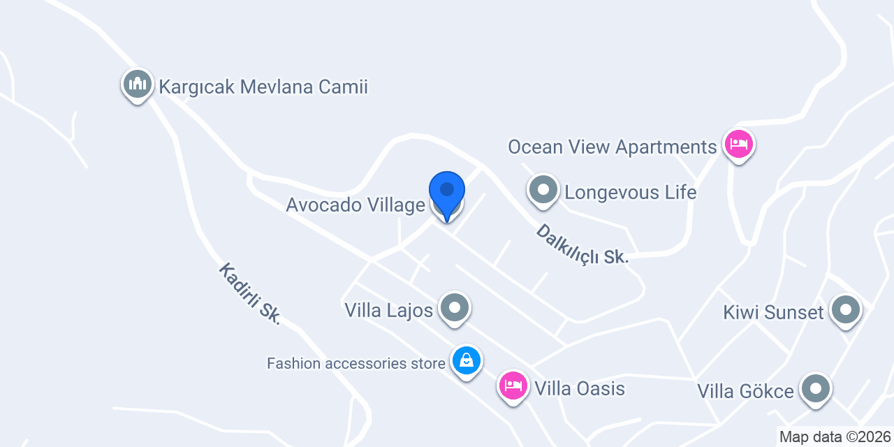 Avocado Village konumu