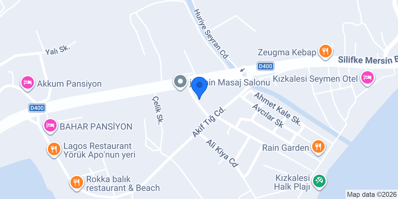 Minerva Hotel Kızkalesi konumu