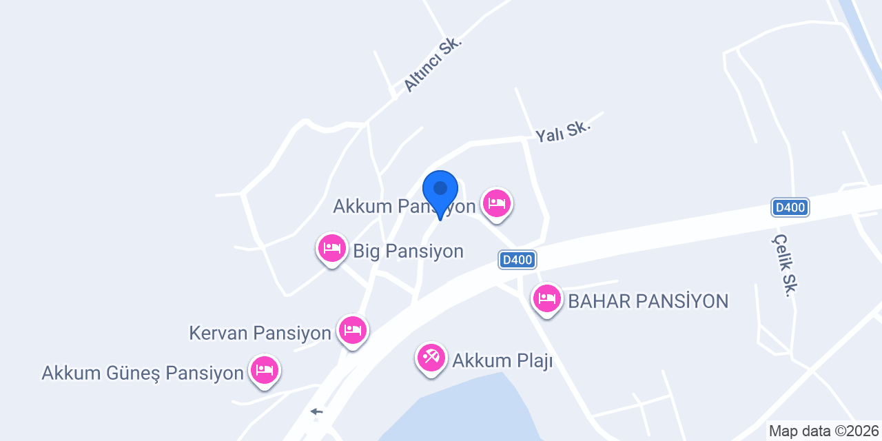 Kökler Pansiyon konumu