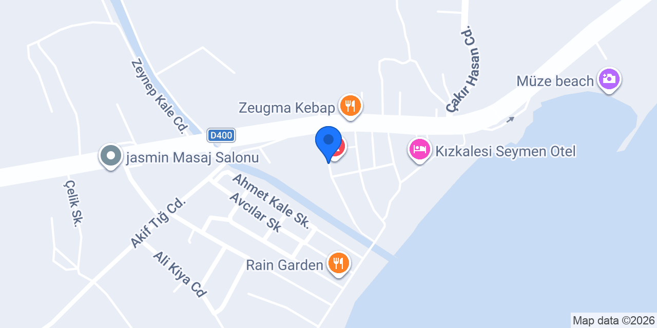 Marina Hotel Kızkalesi konumu