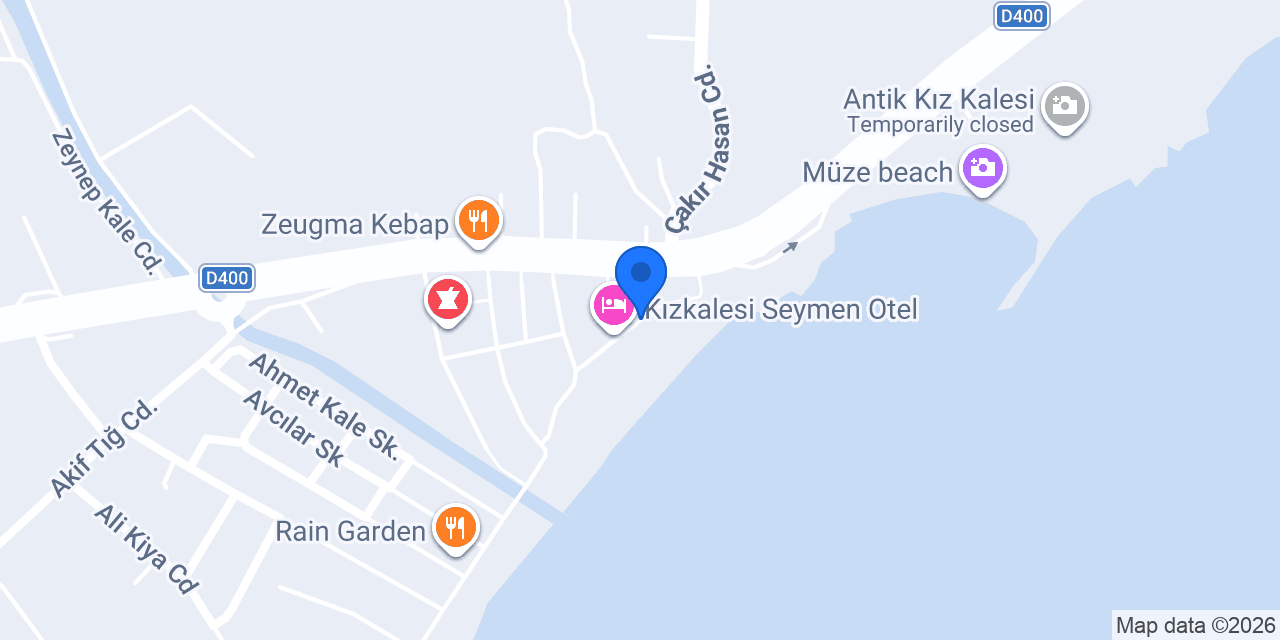HÜLYA OTEL KIZKALESİ konumu