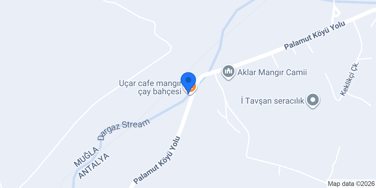 Uçar cafe mangır çay bahçesi konumu