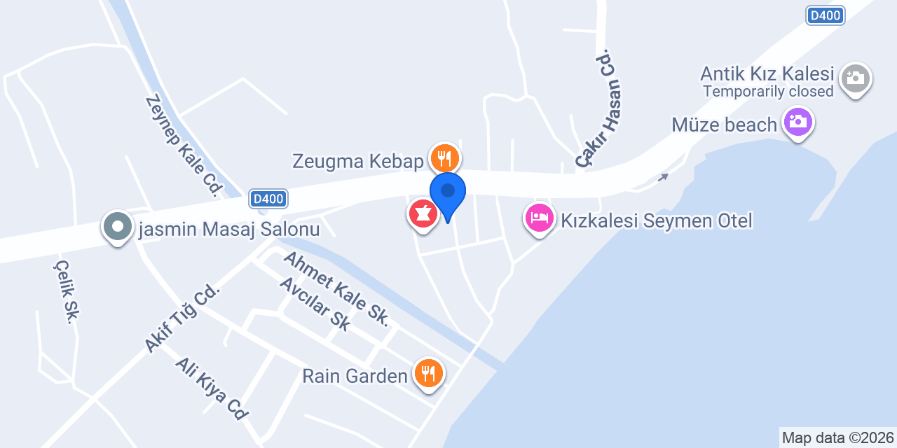 KIZKALESİ EVRİM HOTEL konumu