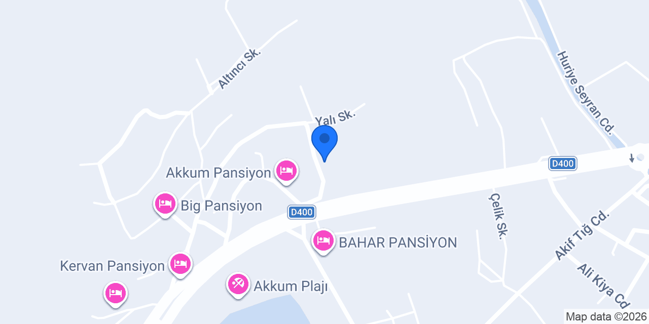 sahil pansiyon mersin konumu