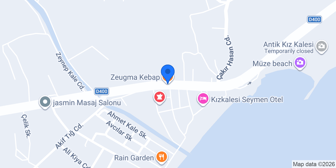 Zeugma Kebap konumu