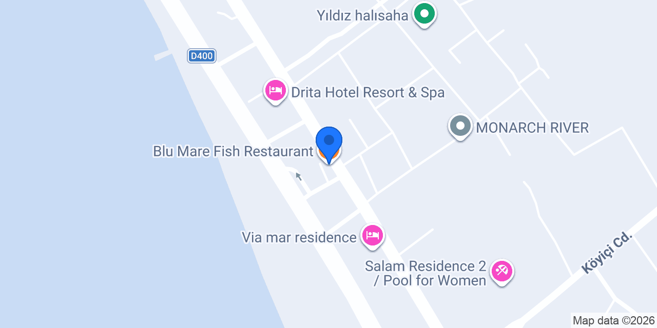 Blu Mare Fish Restaurant konumu