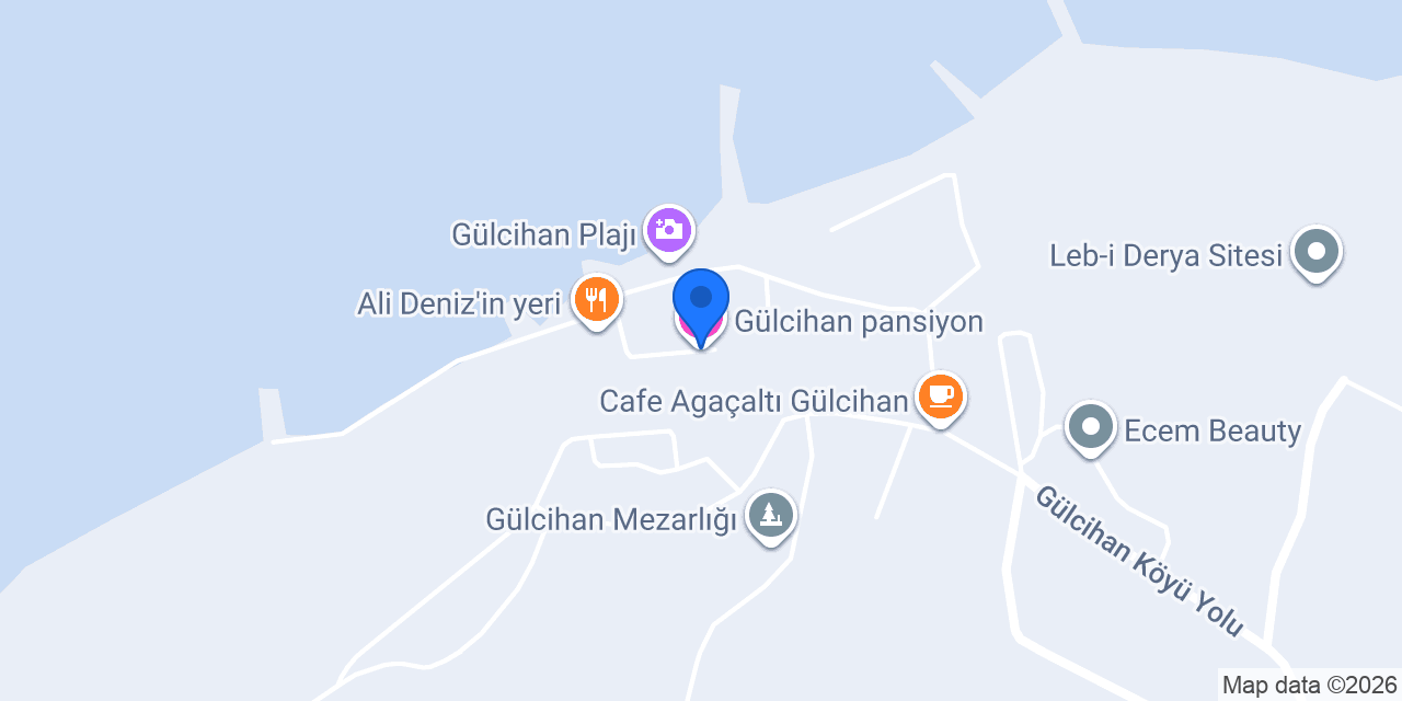 Gülcihan pansiyon konumu
