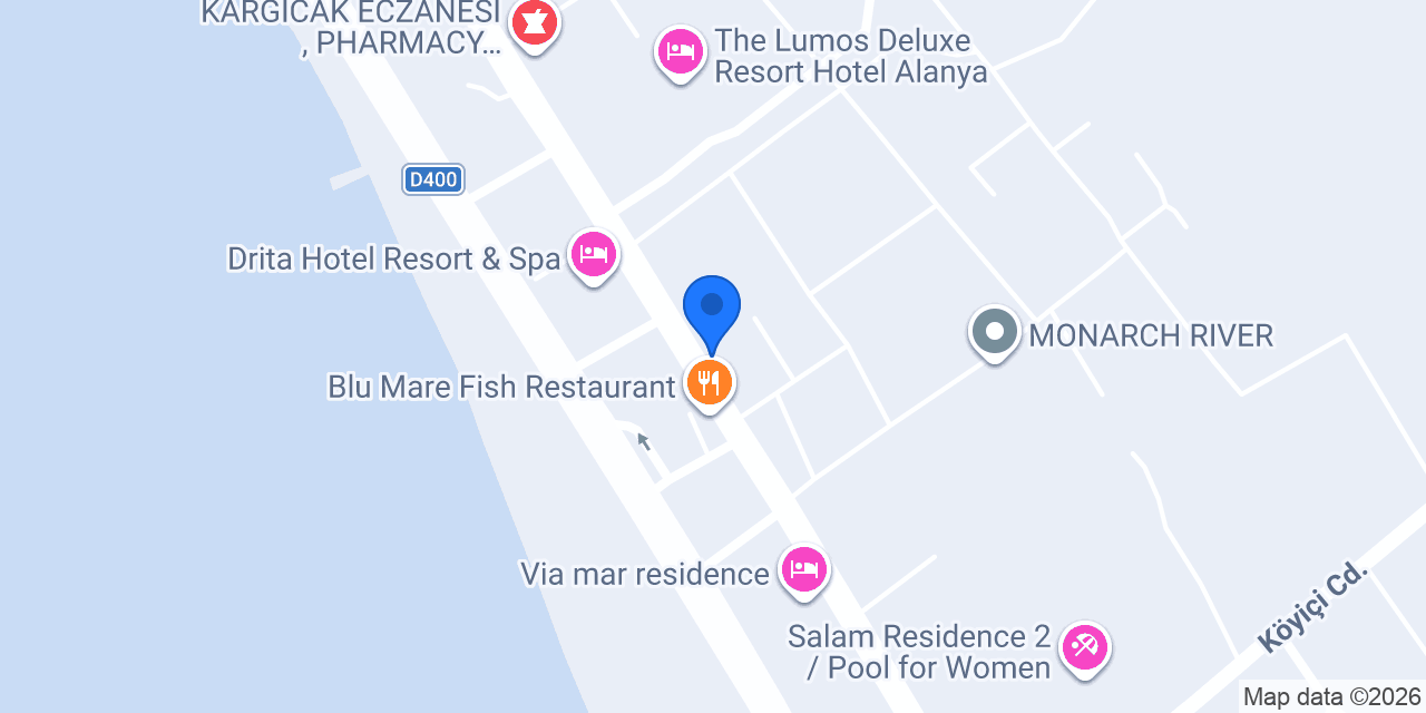 Pasaport Pizza Alanya konumu