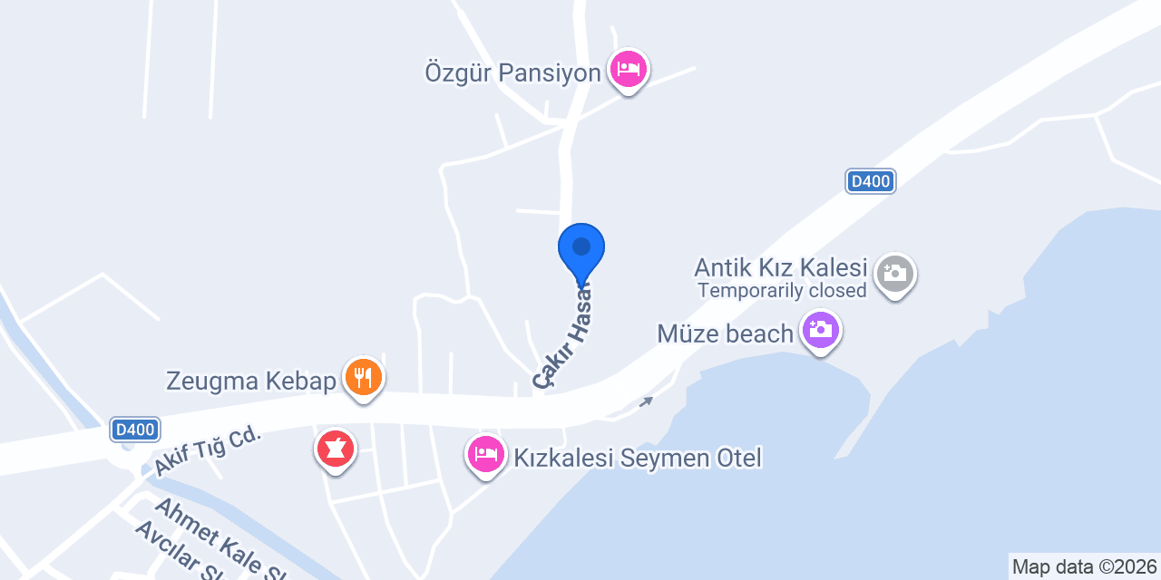Güleryüz Pansiyon konumu