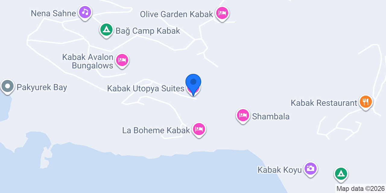Kabak Utopya Suites konumu