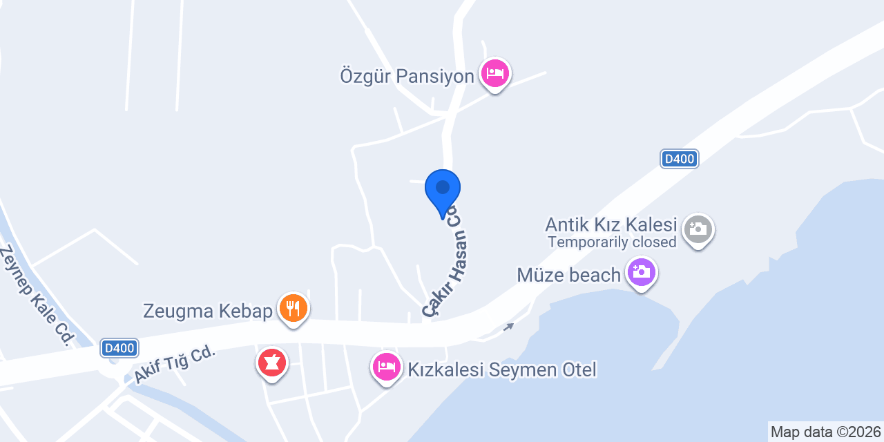 AKSU PANSİYON KIZKALESİ konumu