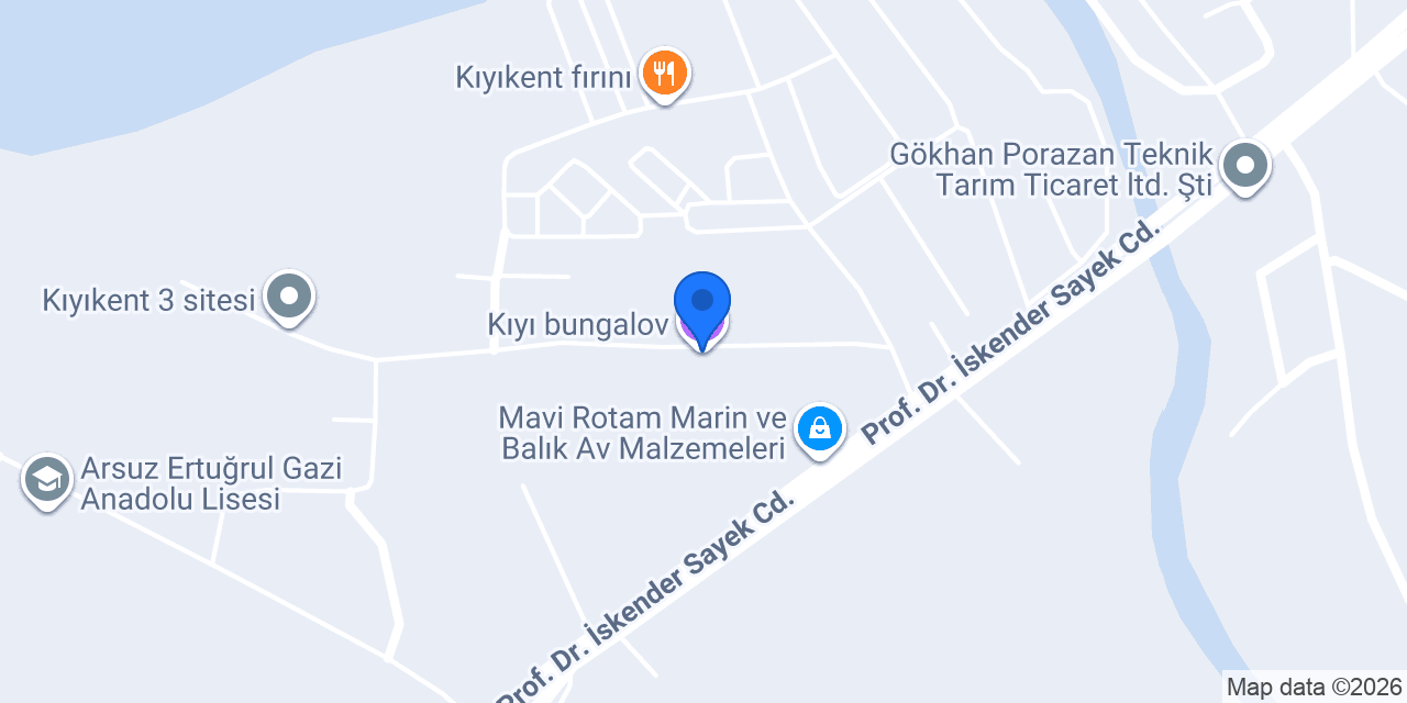 Kıyı bungalov konumu
