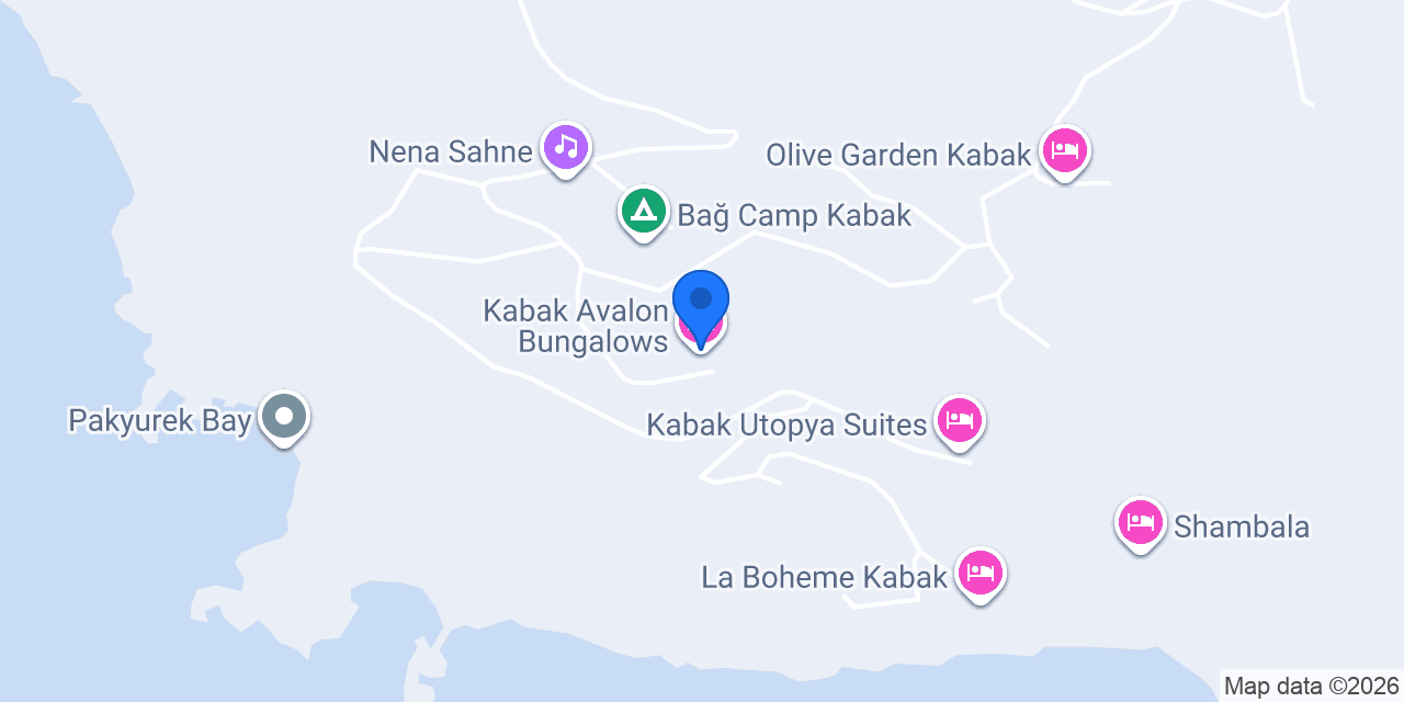 Kabak Avalon Bungalows konumu
