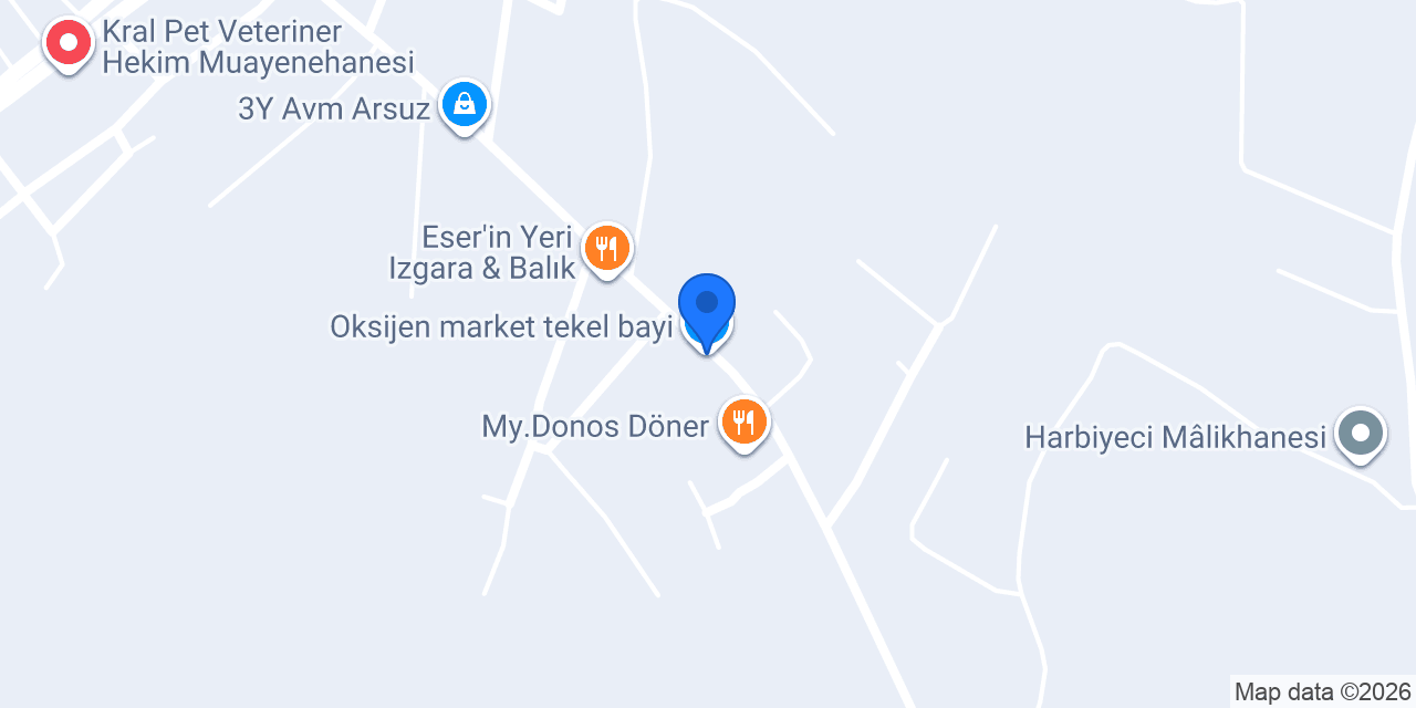Oksijen market tekel bayi konumu