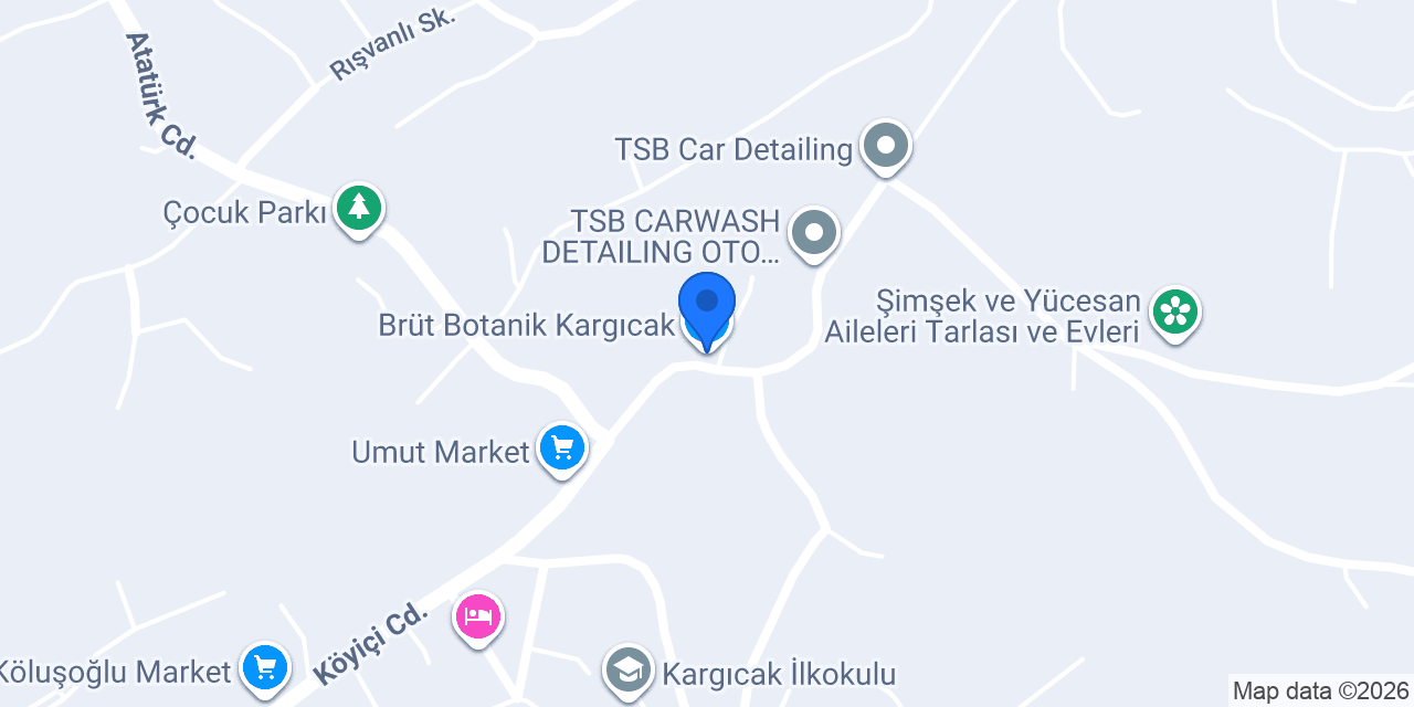 Brüt Botanik Kargıcak konumu