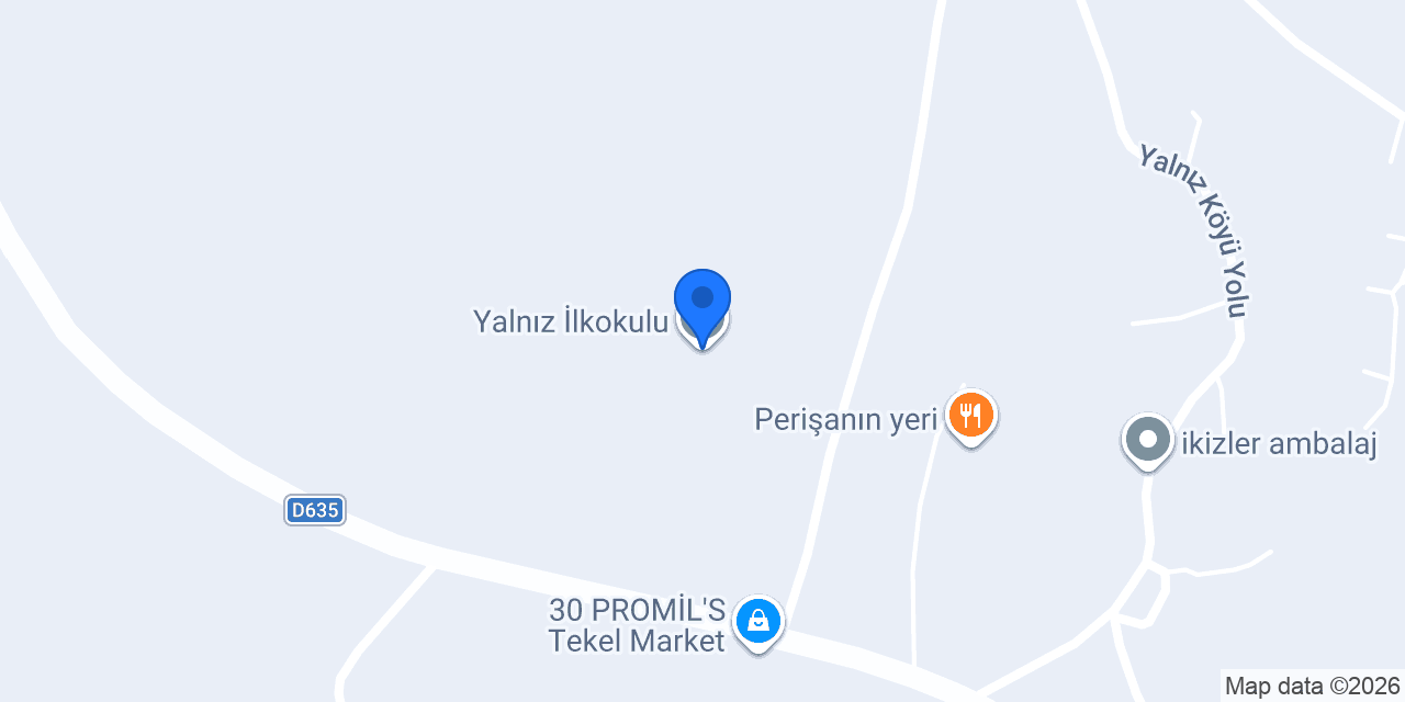 Yalnız İlkokulu konumu