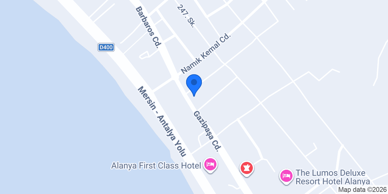 Güven Rent Car konumu