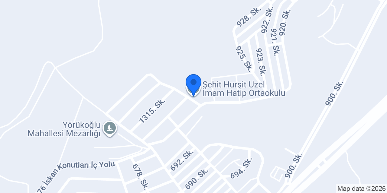 Şehit Hurşit Uzel İmam Hatip Ortaokulu konumu