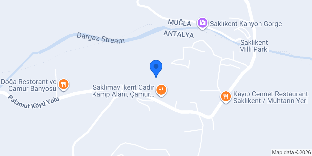 Saklıkent Fish Therapy konumu